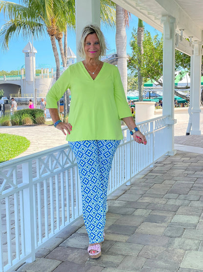 AQUA DIAMOND PALAZZO PANT