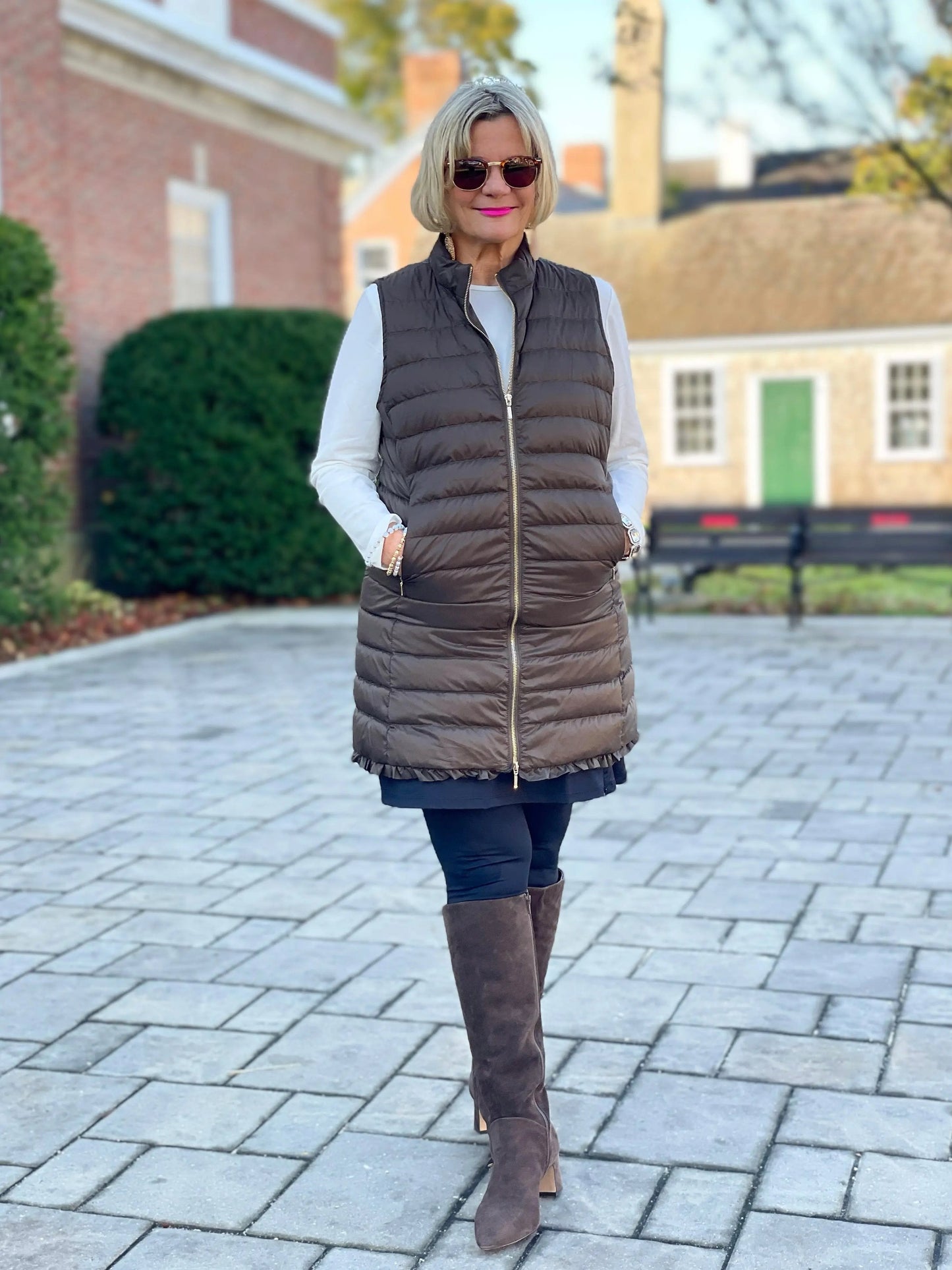 LULU-B OLIVE PUFFER VEST