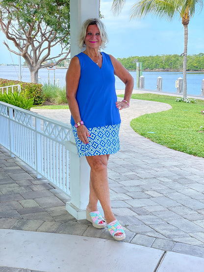 AQUA DIAMONDS SKORT