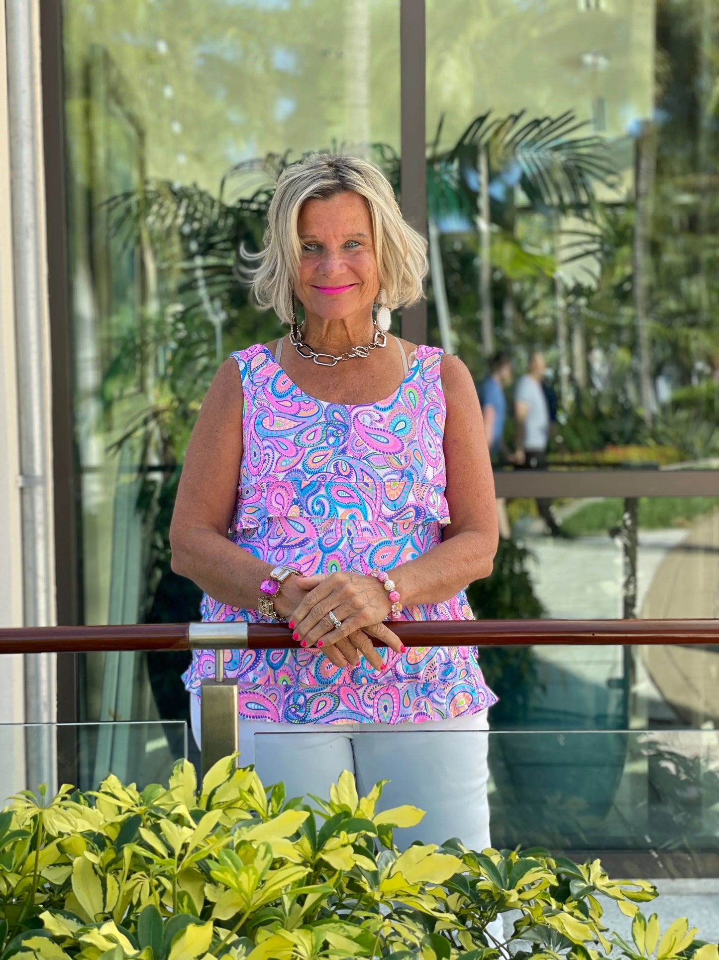 CAROLINA PAISLEY CHA CHA TANK TOP