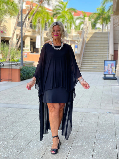 BLACK SPLASH TUNIC