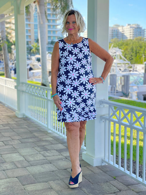 DAISY SHIFT RUFFLE DRESS
