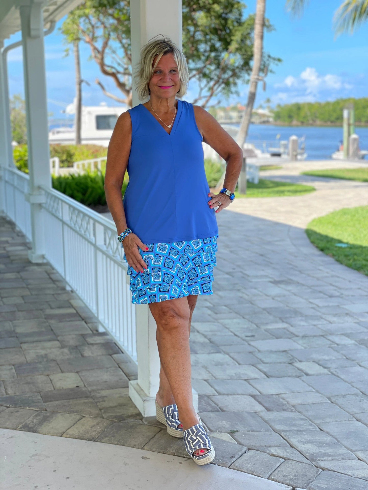 BAHAMA BLUE TURTLE CHA CHA SKORT
