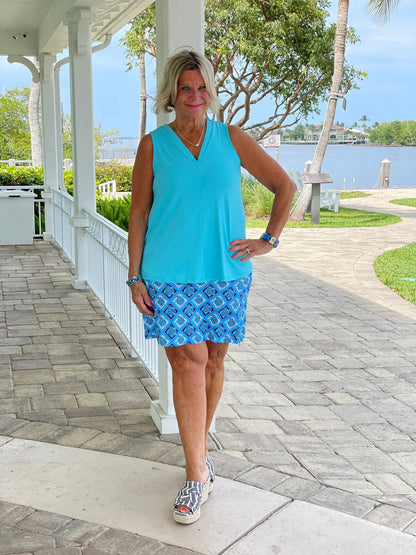 BAHAMA BLUE TURTLE SKORT
