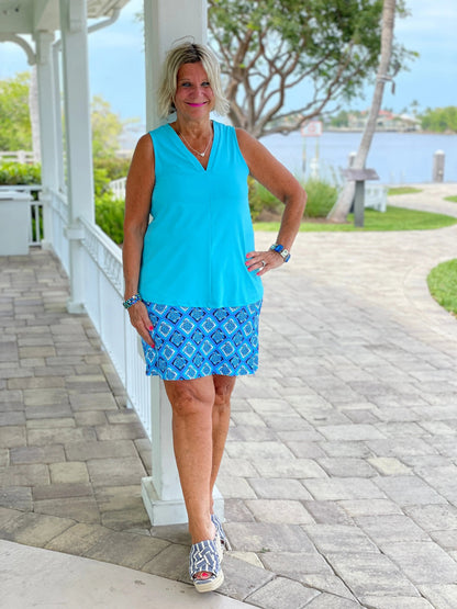 BAHAMA BLUE TURTLE SKORT