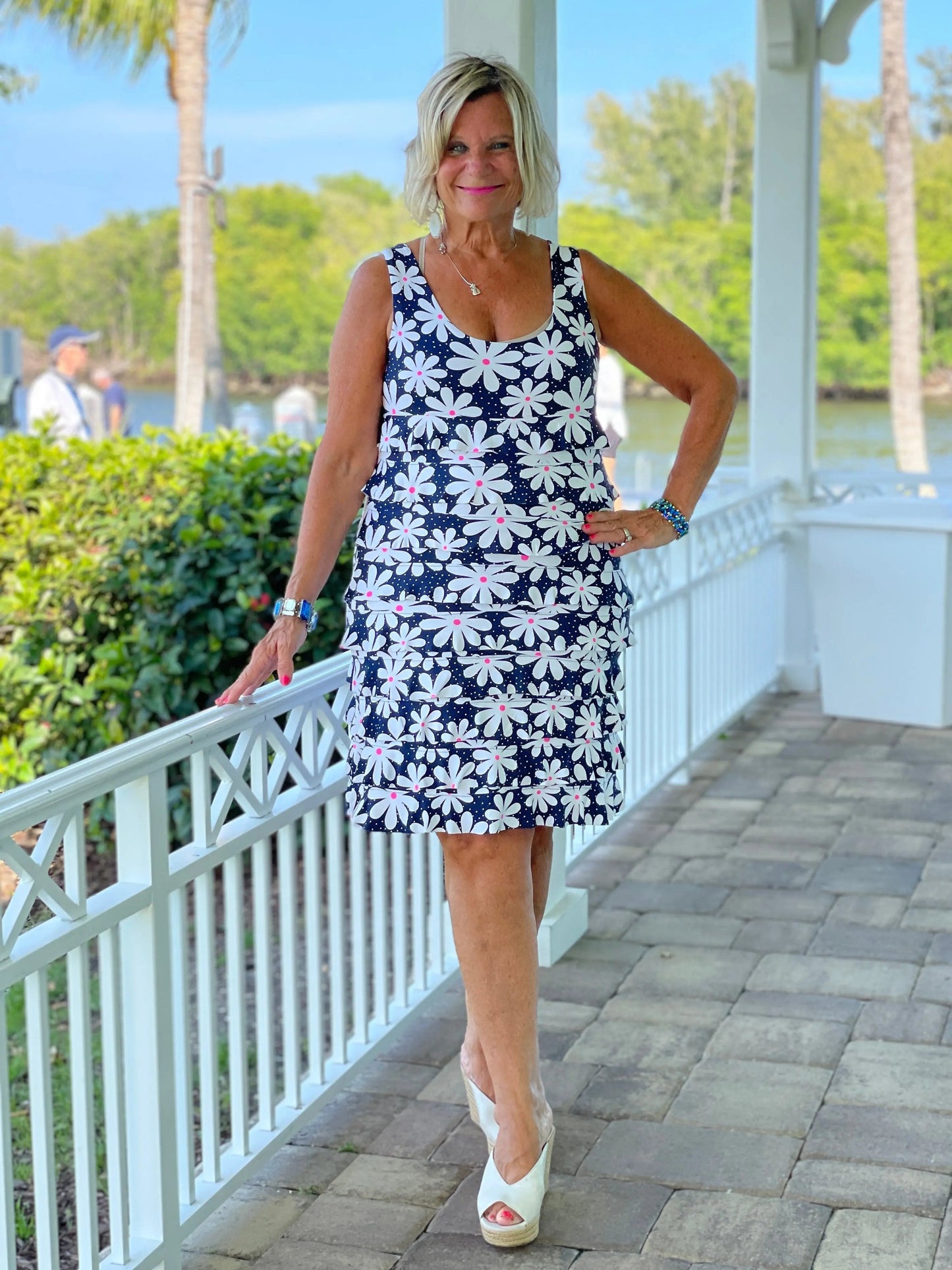 DAISY DAY LAYERED RUFFLE DRESS