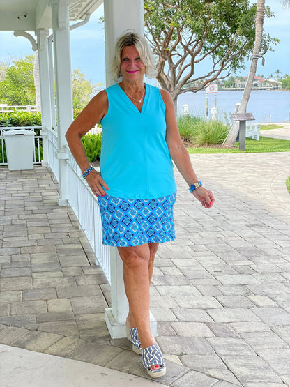 BAHAMA BLUE TURTLE SKORT