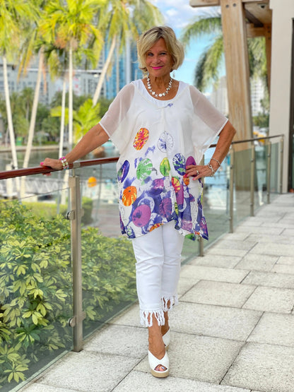 CHIFFON WHITE TUNIC