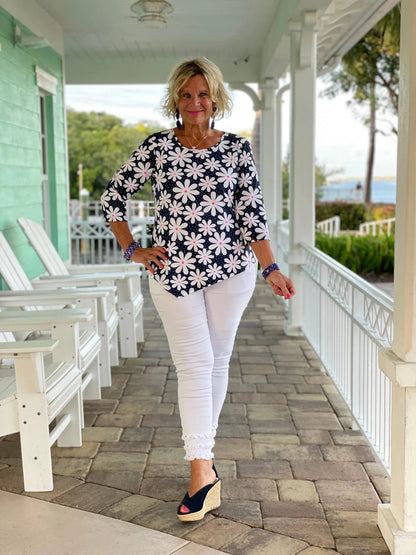 DAISY DAY ASYMMETRIC TOP