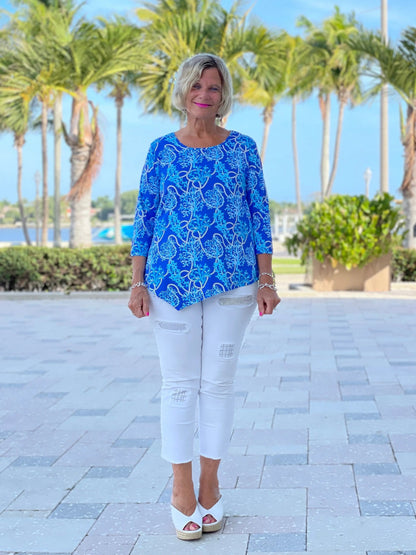 AQUA LANE ASYMMETRIC TOP