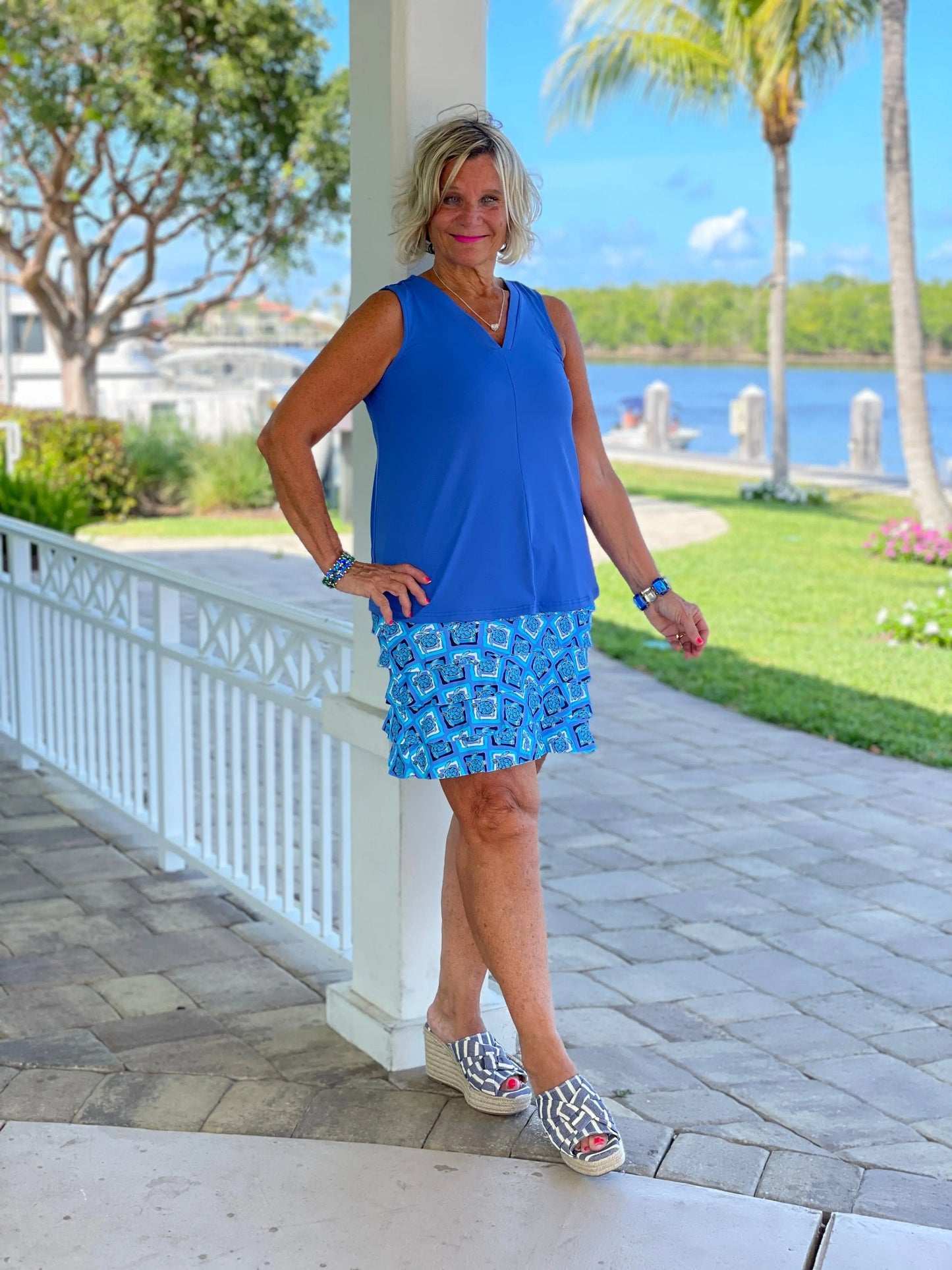 BAHAMA BLUE TURTLE CHA CHA SKORT