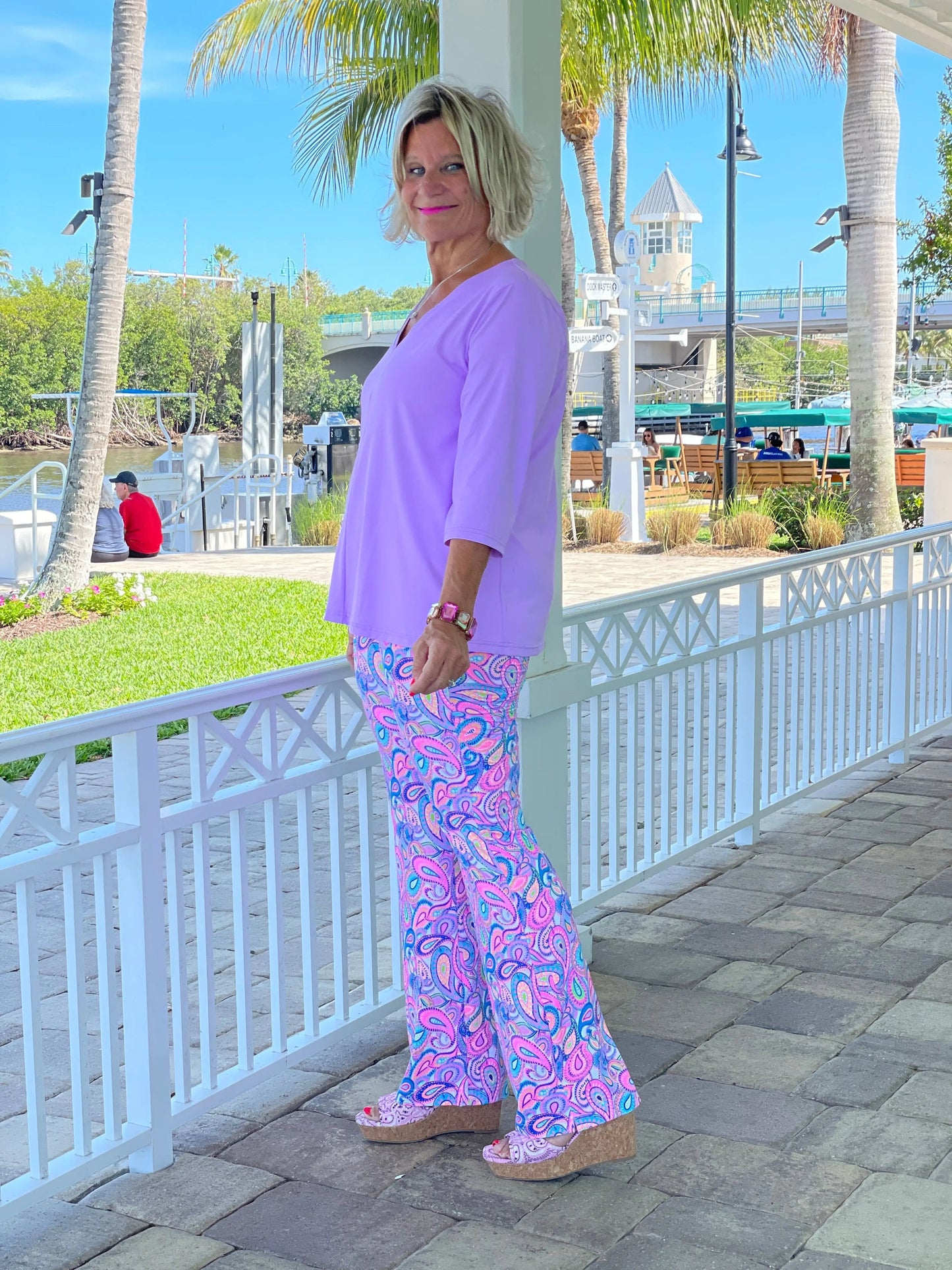 CAROLINA PAISLEY PALAZZO