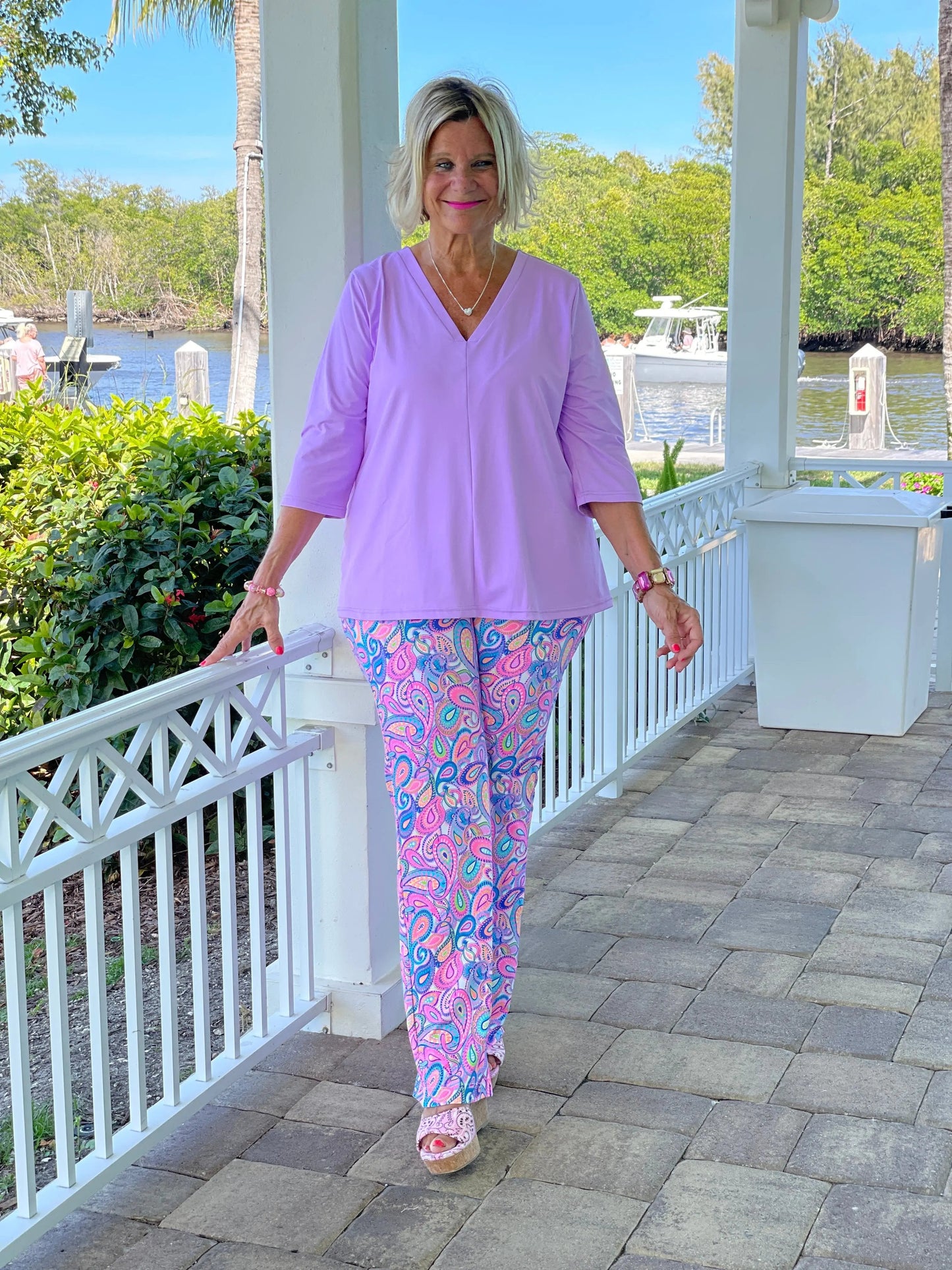 CAROLINA PAISLEY PALAZZO