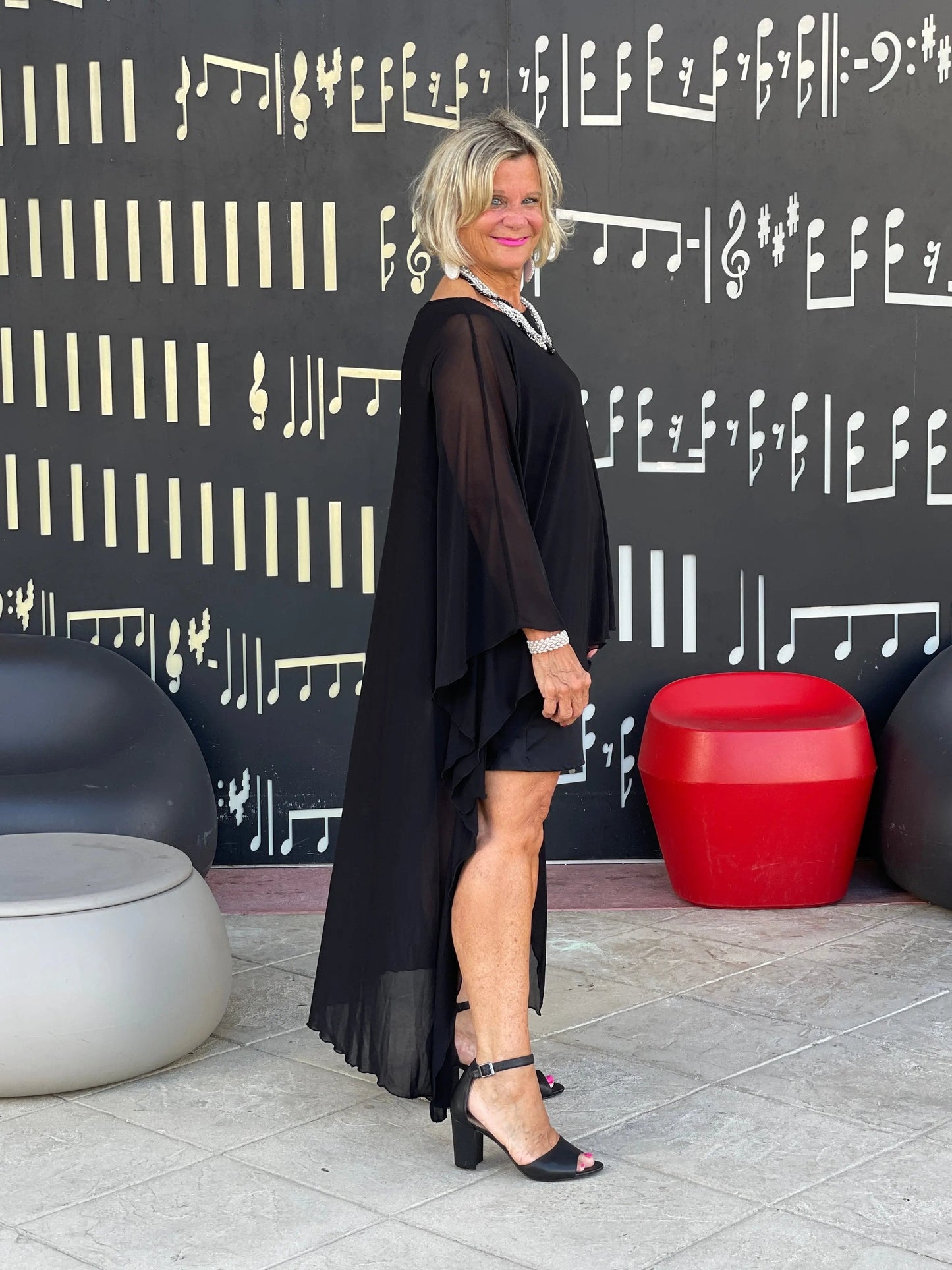BLACK SPLASH TUNIC