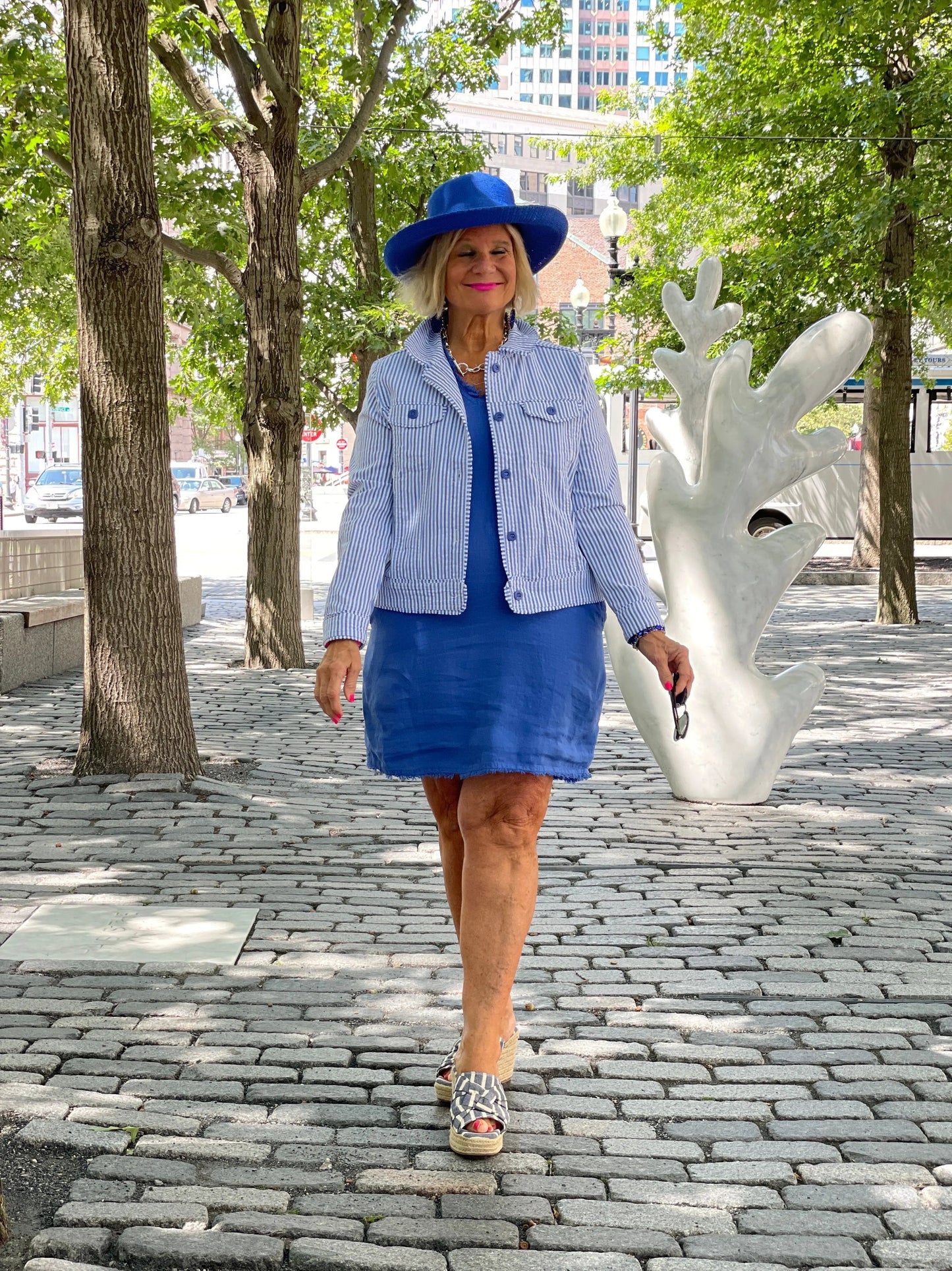 LULU-B BLU SEERSUCKER JACKET
