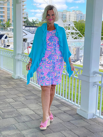 CAROLINA PAISLEY HALTER DRESS