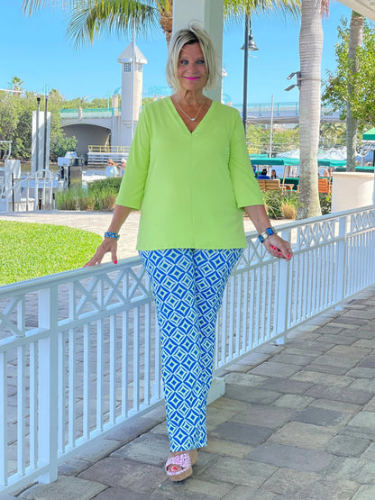 AQUA DIAMOND PALAZZO PANT