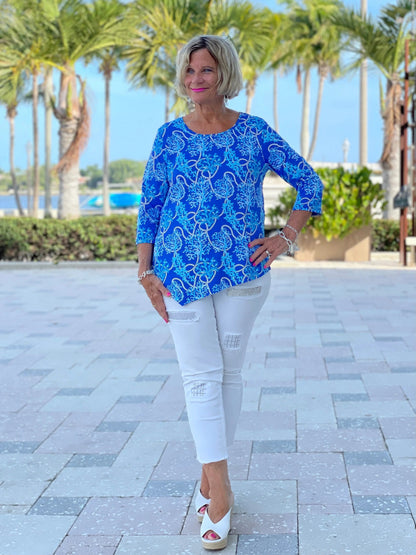 AQUA LANE ASYMMETRIC TOP