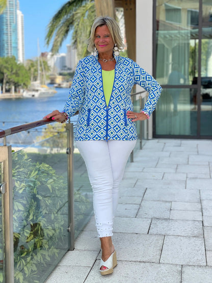 AQUA DIAMONDS FULL ZIPPER