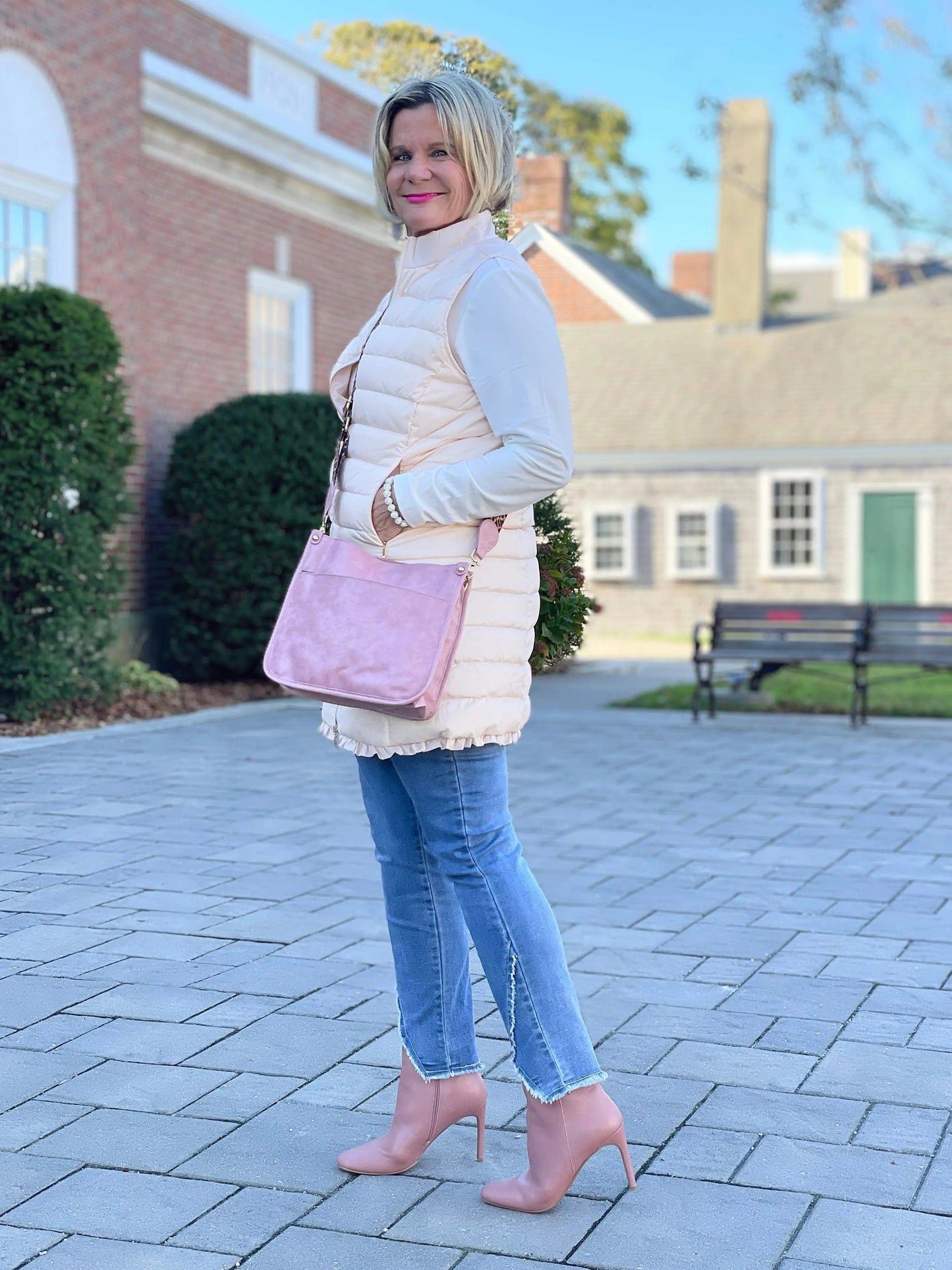 LULU-B BLUSH PUFFER VEST