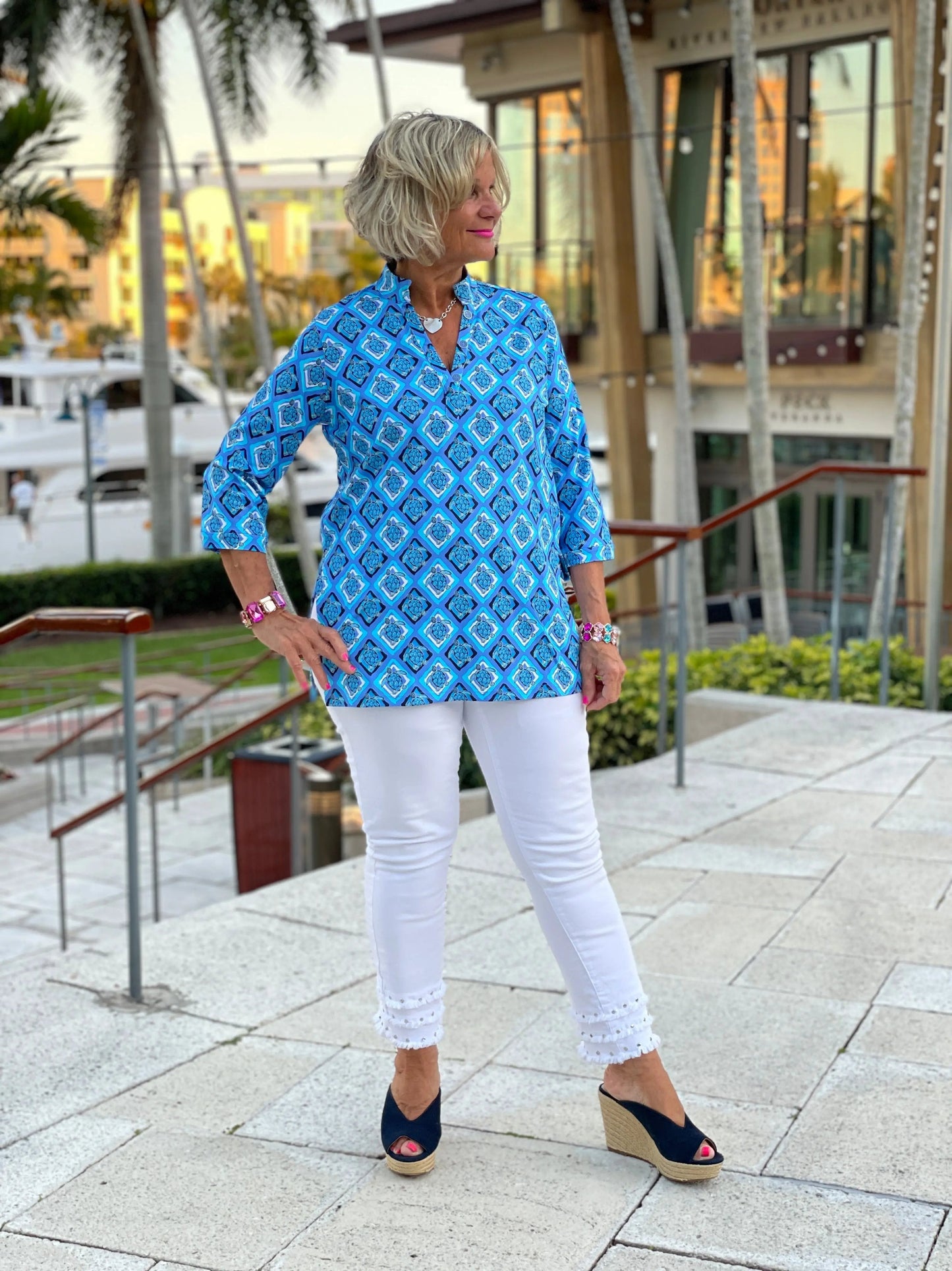 BAHAMA BLUE TUNIC