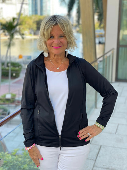 LULU-B BLACK FULL ZIPPER
