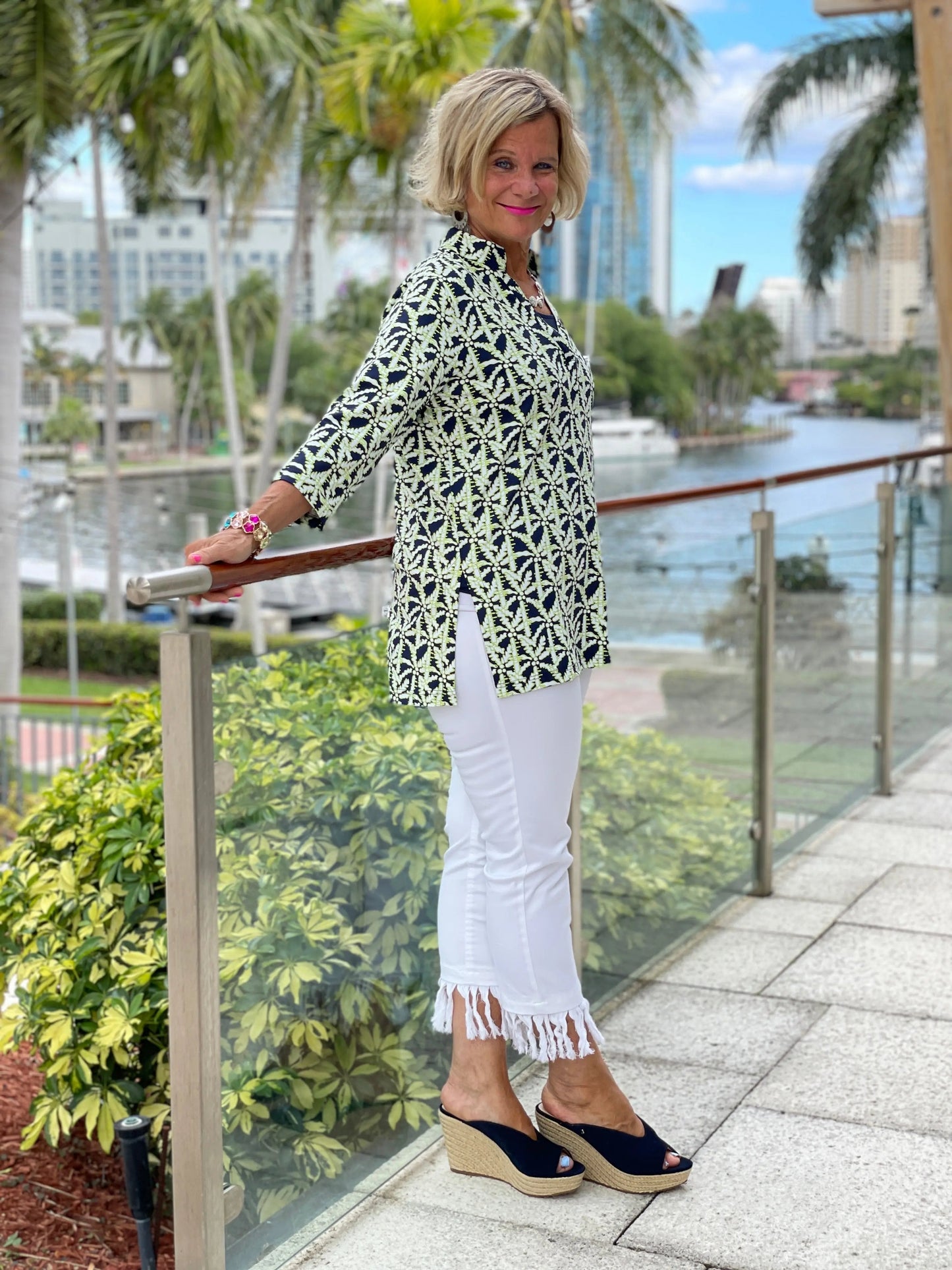 GREEN NAVY TUNIC
