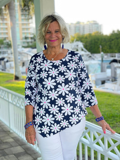 DAISY DAY ASYMMETRIC TOP