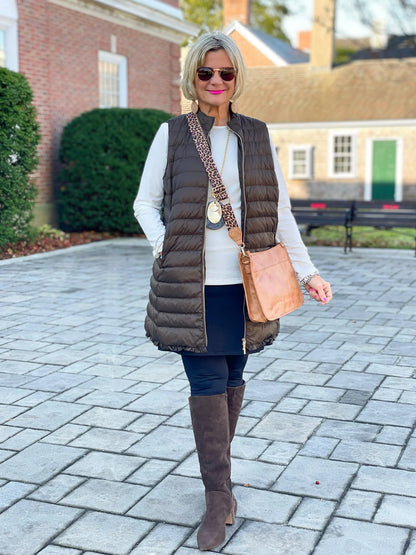 LULU-B OLIVE PUFFER VEST