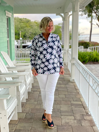 DAISY DAY HALF ZIPPER