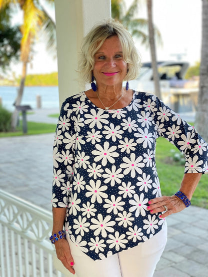 DAISY DAY ASYMMETRIC TOP