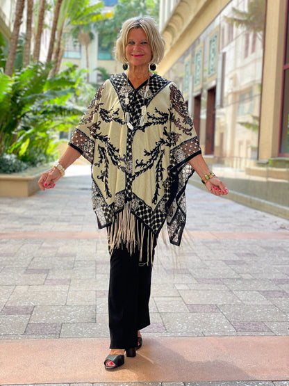 FOLLOW YOUR HEART BURNOUT 7 WAY SCARF