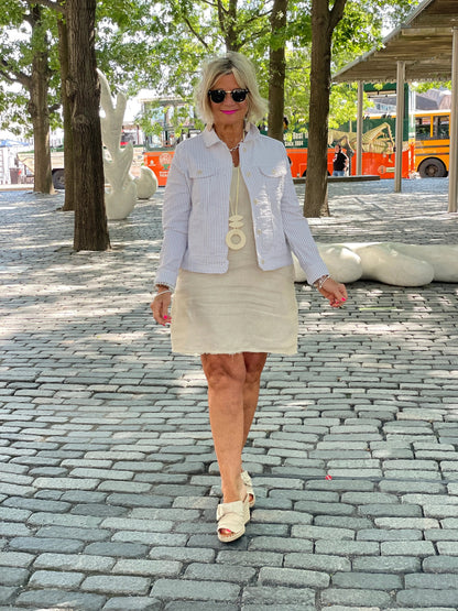 LULU-B STONE LINEN DRESS
