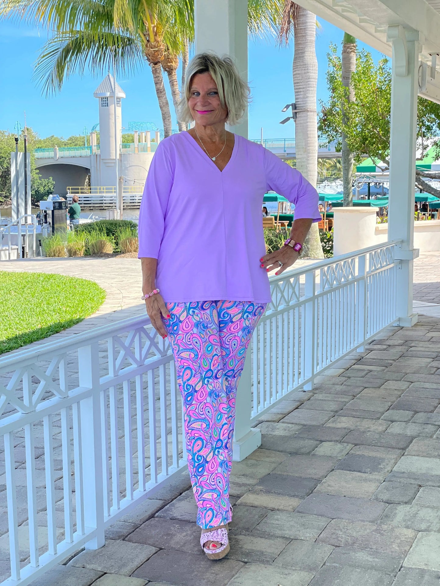 CAROLINA PAISLEY PALAZZO