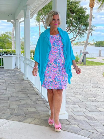 CAROLINA PAISLEY HALTER DRESS