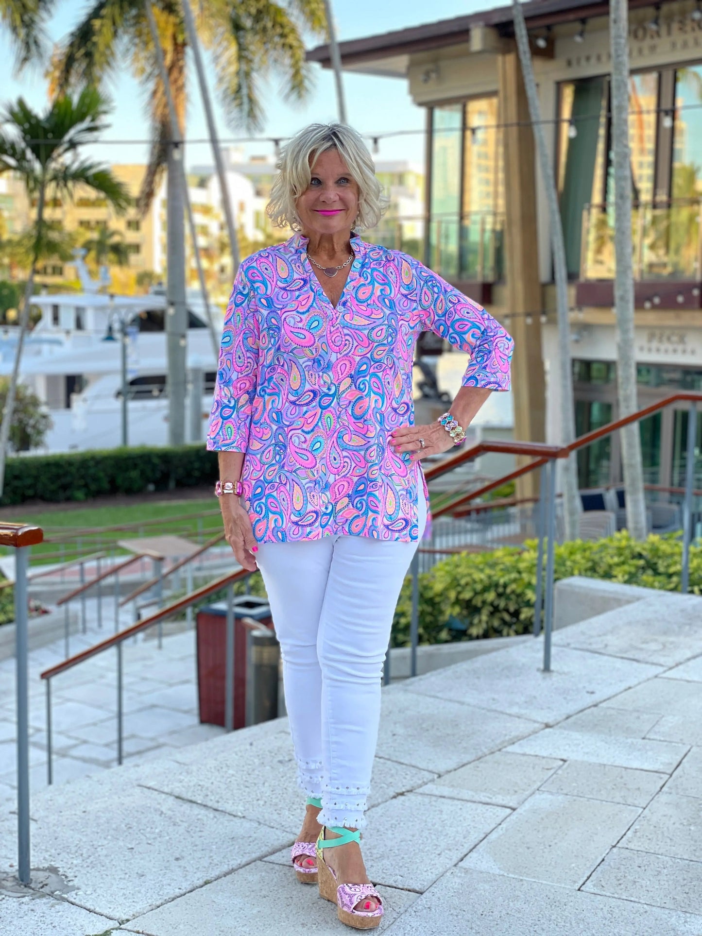 CAROLINA PAISLEY TUNIC