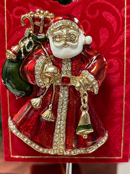 HOLIDAY SANTA CLAUS PIN