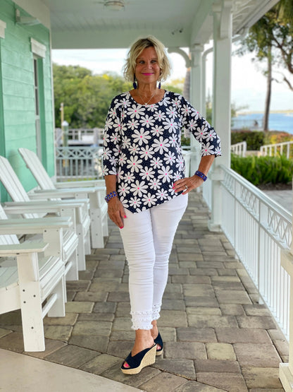 DAISY DAY ASYMMETRIC TOP