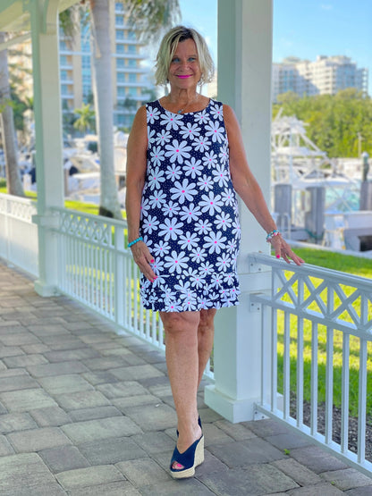 DAISY SHIFT RUFFLE DRESS
