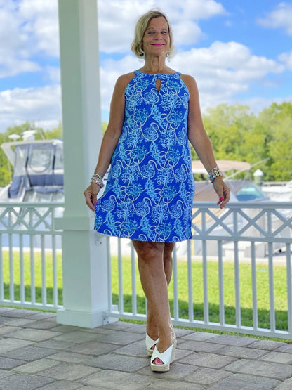 AQUA LANE KEYHOLE DRESS