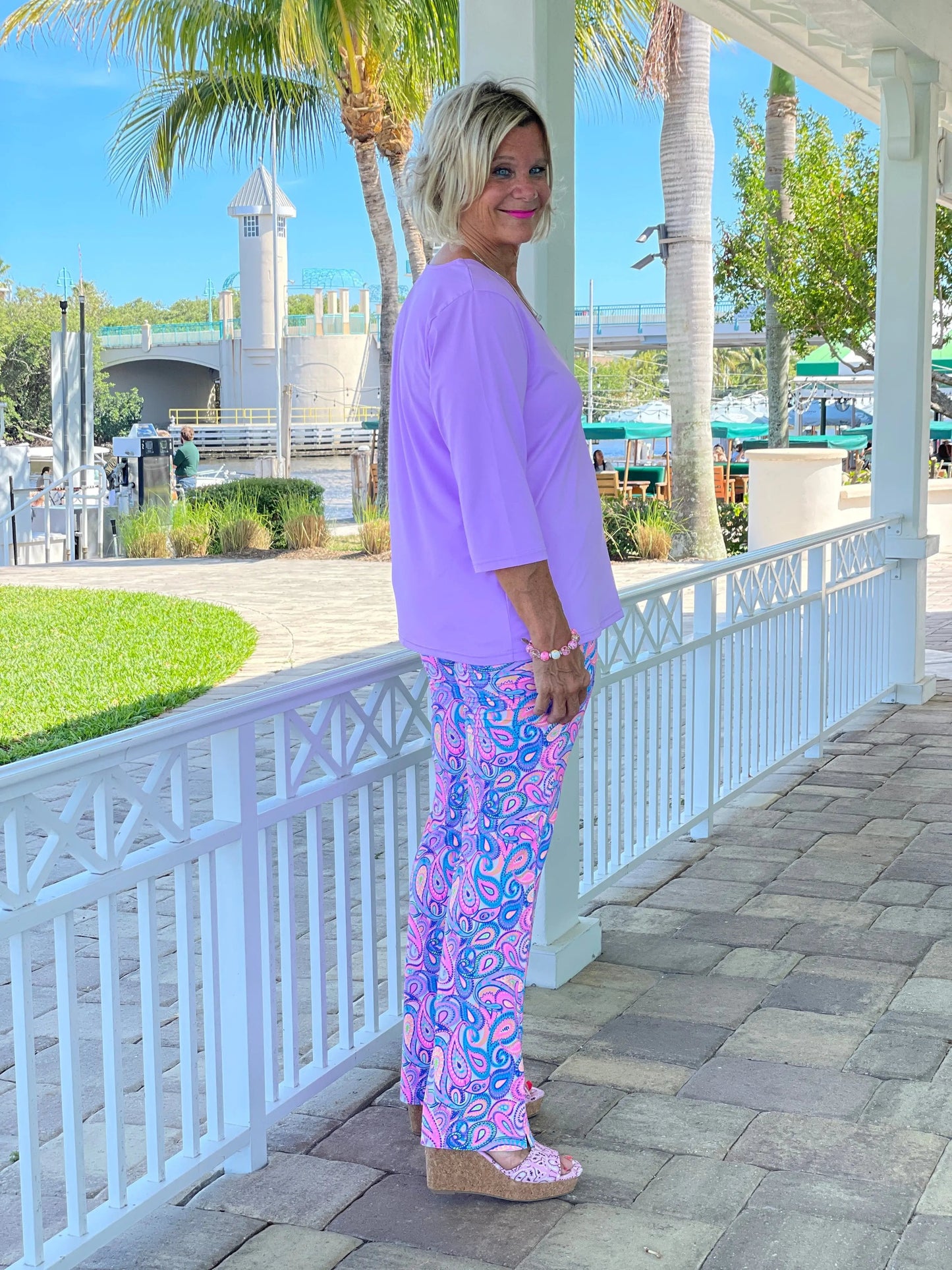 CAROLINA PAISLEY PALAZZO
