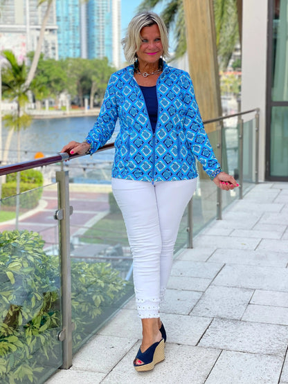 BAHAMA BLUE TURTLE FULL ZIPPER
