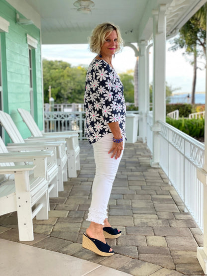 DAISY DAY ASYMMETRIC TOP
