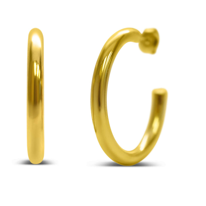 Isla Waterproof Weightless Gold Hoop Earrings – Lightweight, Tarnish-Free, 3 Sizes Isla Waterproof Weightless Gold Hoop Earrings – Lightweight, Tarnish-Free, 3 Sizes Earrings