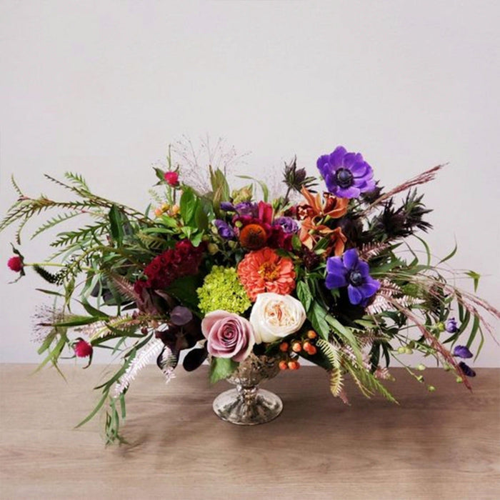 Jewel Toned Centerpiece - STACY K FLORAL