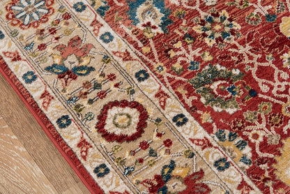 Lenox Area Rugs LE-04 Red 100% Poly Product of Turkey