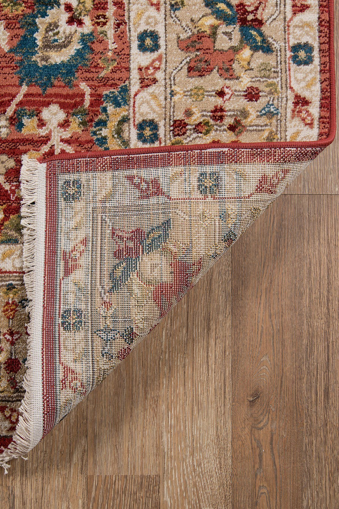 Lenox Area Rugs LE-04 Red 100% Poly Product of Turkey