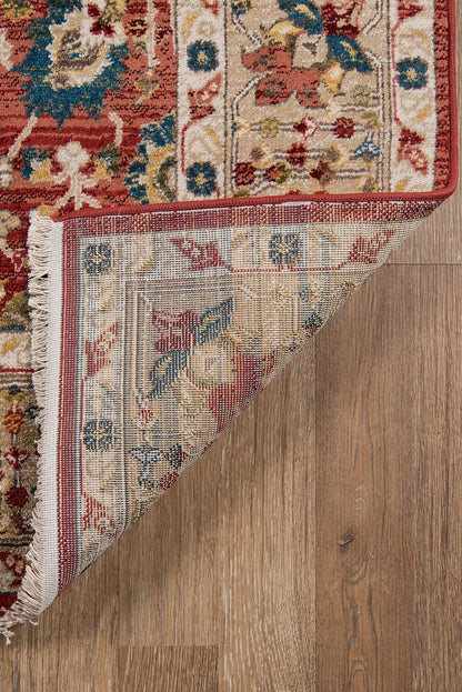 Lenox Area Rugs LE-04 Red 100% Poly Product of Turkey