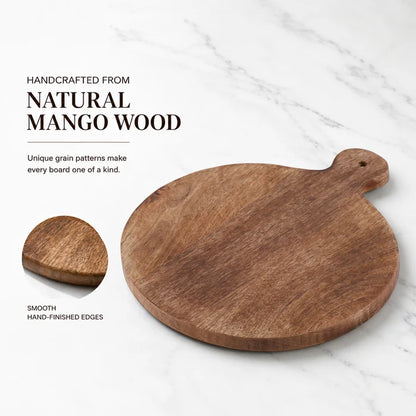 Mango Wood Charcuterie, Cutting & Serving Board 14.75"