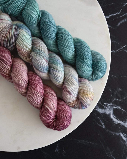 Destination Yarn fingering weight yarn Mercury Set - DYED TO ORDER